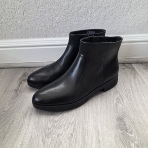 Fitflop Women's Maria BLACK Ankle Boots SIZE 10 NEW NO BOX